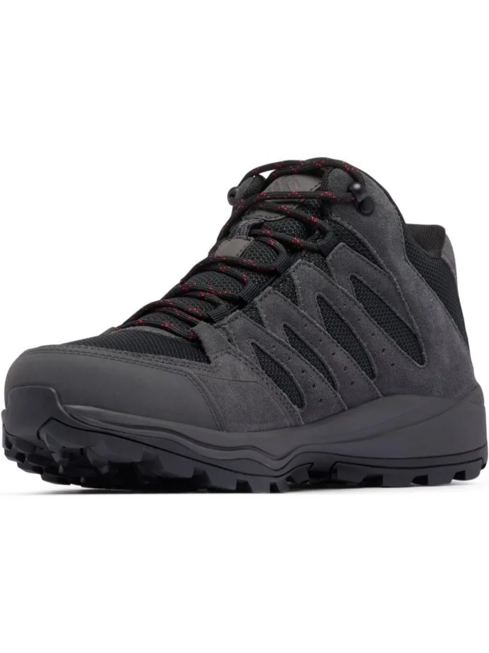 Men's Black Waterproof Shoes Solid Low Top Closed Toe Non Slip Hiking Boots